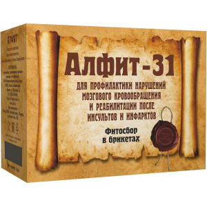 АЛФИТ-31 СБОР Д/ПРОФИЛ. НАРУШ. МОЗГ. КРОВООБР. 2Г. №30Х2 (120Г.)