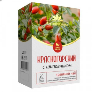 АЛТАЙФЛОРА ЧАЙН.НАПИТОК КРАСНОГОРСКИЙ С ШИПОВНИКОМ 1,5Г. №20 ПАК. /АЛТАЙСКАЯ ЧАЙН.КОМП./