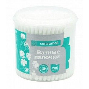 КОНСУМЕД ВАТНЫЕ ПАЛОЧКИ №200 ЦИЛИНДР [CONSUMED]
