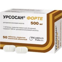 УРСОСАН ФОРТЕ 500МГ. №50 ТАБ. П/П/О /ПРО.МЕД.ЦС/