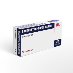 ВИНПОЦЕТИН ФОРТЕ КАНОН 10МГ. №30 ТАБ. /КАНОНФАРМА/ ВИНПОЦЕТИН ФОРТЕ КАНОН 10МГ. №30 ТАБ. /КАНОНФАРМА/