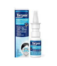 ТИЗИН ПАНТЕНОЛ 0,05МГ.+5МГ/ДОЗА 10МЛ. (80 ДОЗ) НАЗАЛ.СПРЕЙ ДОЗИР. ДЕТ. ФЛ. /ДЖОНСОН/