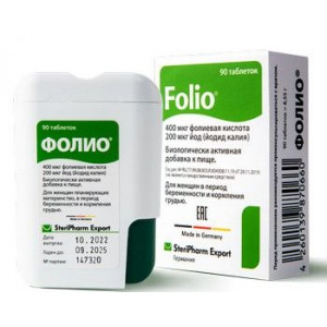 ФОЛИО 400МКГ.+200МКГ. 95МГ. №90 ТАБ.