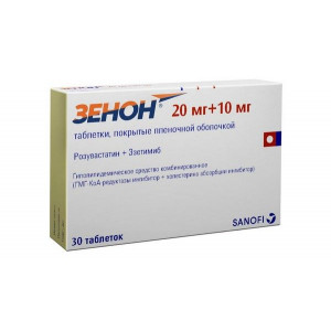 ЗЕНОН 20МГ.+10МГ. №30 ТАБ. П/П/О ЗЕНОН 20МГ.+10МГ. №30 ТАБ. П/П/О