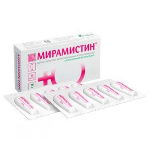 МИРАМИСТИН 15МГ. №10 СУПП.ВАГ. МИРАМИСТИН 15МГ. №10 СУПП.ВАГ.