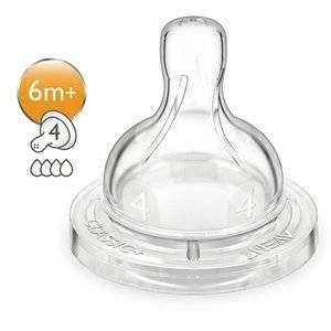 АВЕНТ СОСКА КЛАССИК БЫСТР.ПОТОК СИЛИК. 6+ №2 /АРТ.8006/82840/634/27/ [AVENT]