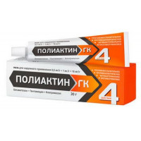ПОЛИАКТИН ГК 0,5МГ/Г.+1МГ/Г.+10МГ/Г. 30Г. МАЗЬ Д/НАРУЖ.ПРИМ. ТУБА /ЗЕЛЕНАЯ ДУБРАВА/ИНТЕЛБИО/